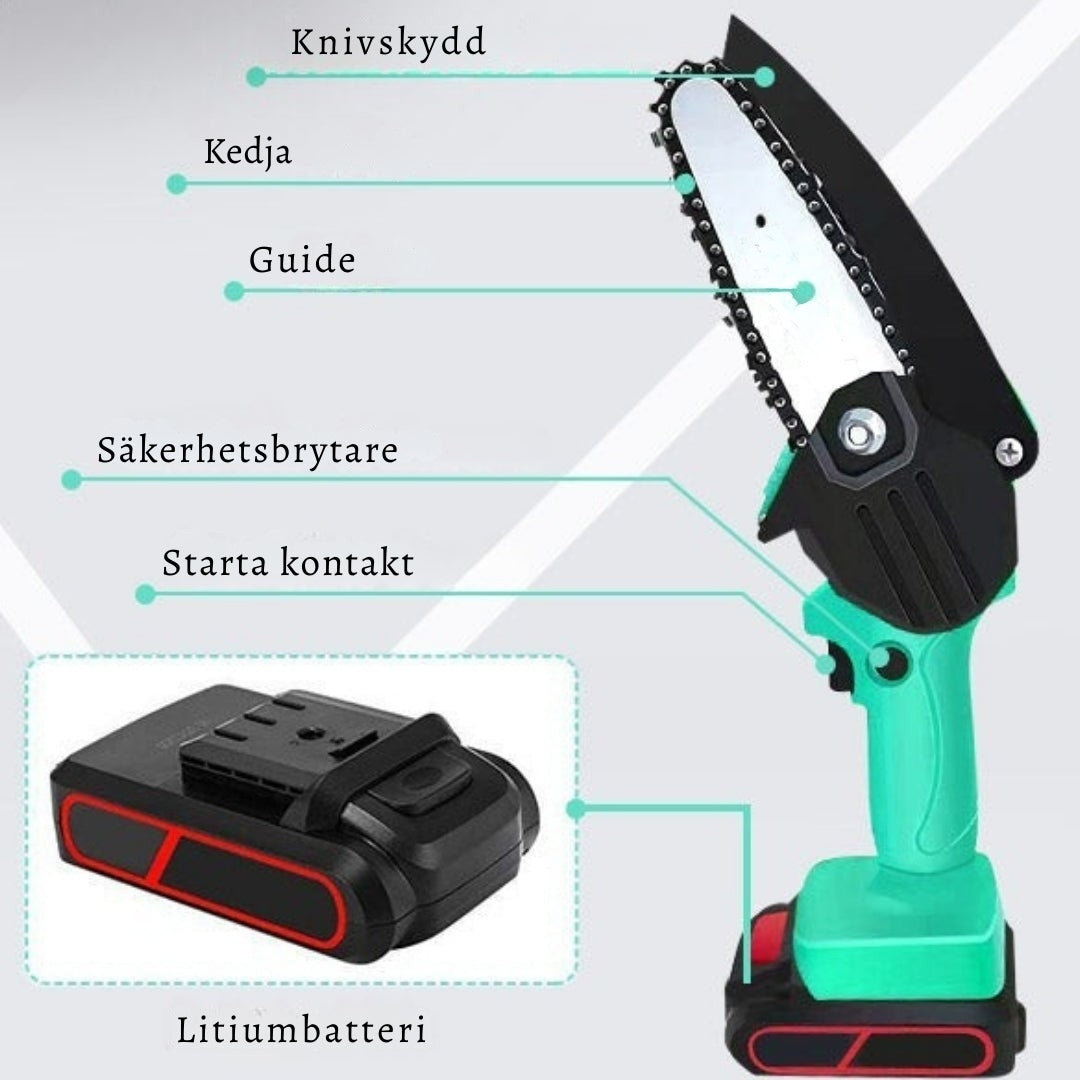 GrenKraft – Portabel motorsåg för enkel trädvård